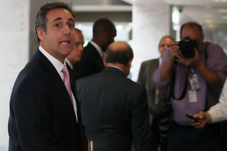 Michael Cohen on Capitol Hill on Sept. 19, 2017.